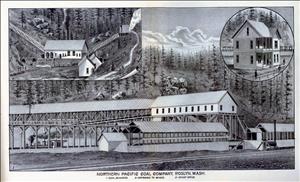Poster, Northern Pacific Coal Company, Roslyn, ca. 1889
