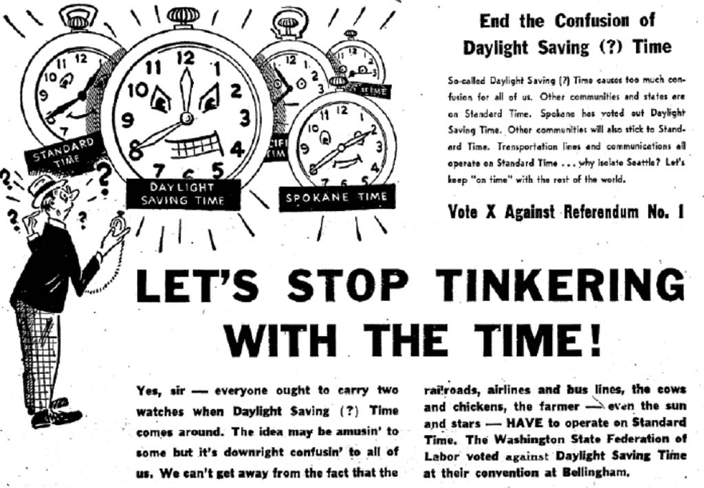 when does daylight savings time end in washington state