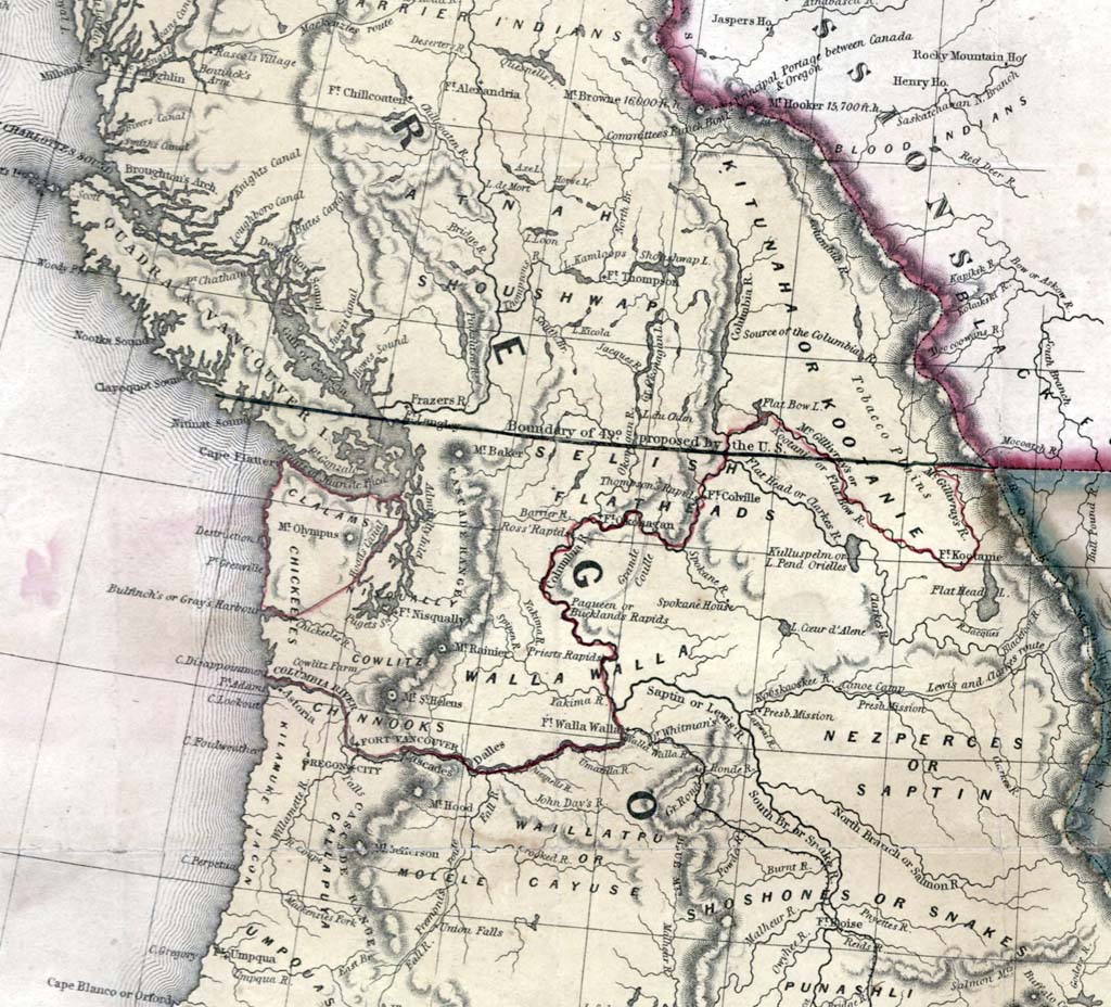 Britain And The United States Agree On The 49th Parallel As The Main Pacific Northwest Boundary In The Treaty Of Oregon On June 15 1846 Historylink Org