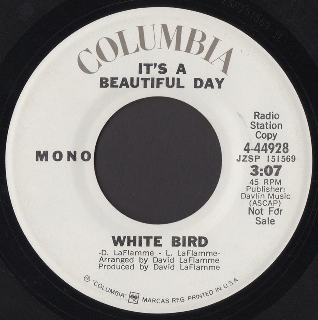 It's a Beautiful Day's Seattle-penned song "White Bird" hits the Billboard charts on October 4