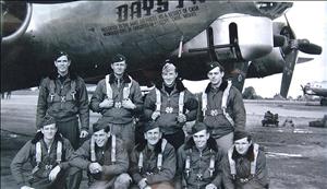 "Day's Pay," Boeing B-17 bomber, crew