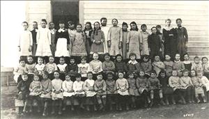 Girls, Belltown School, Seattle, 1882