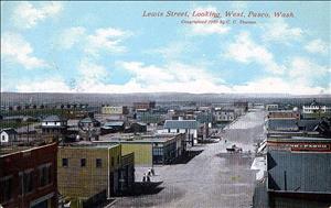 Pasco, Lewis Street, looking west, ca. 1909