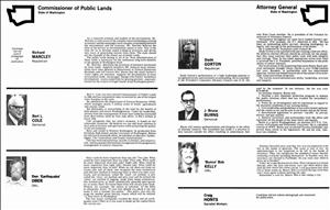 Portraits of candidates in 1976 Washington State voters pamphlet